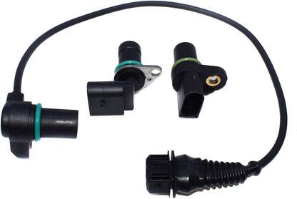 ya 9 10.24 3-Piece Engine camshaft and crankshaft Position Sensor Set Suitable for BMW