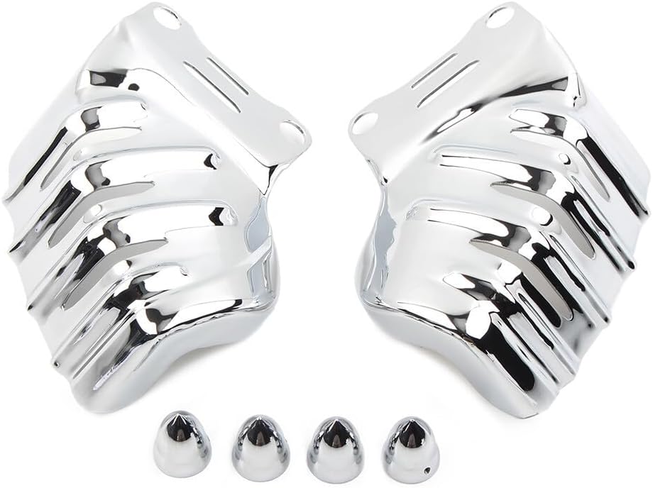 ya 10 9.16 zhengce Chrome Front Brake Caliper Screen Insert Covers for Harley Touring Road Gli