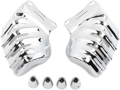 ya 10 9.16 zhengce Chrome Front Brake Caliper Screen Insert Covers for Harley Touring Road Gli