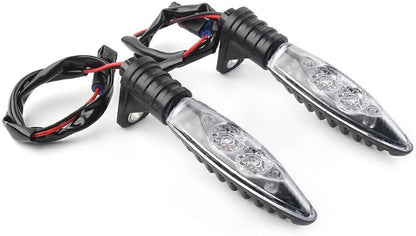 ya 13 9.15 baidi Front LED Turn Signal Indicator Light Clear Lens Fit for BMW HP4 S1000R S1000RR Pair
