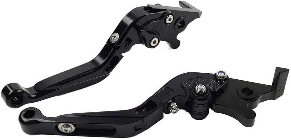 ya 10 9.16 zhengce CNC Folding Extendable Brake Clutch Levers for Suzuki GSXR600 GSR750 Black