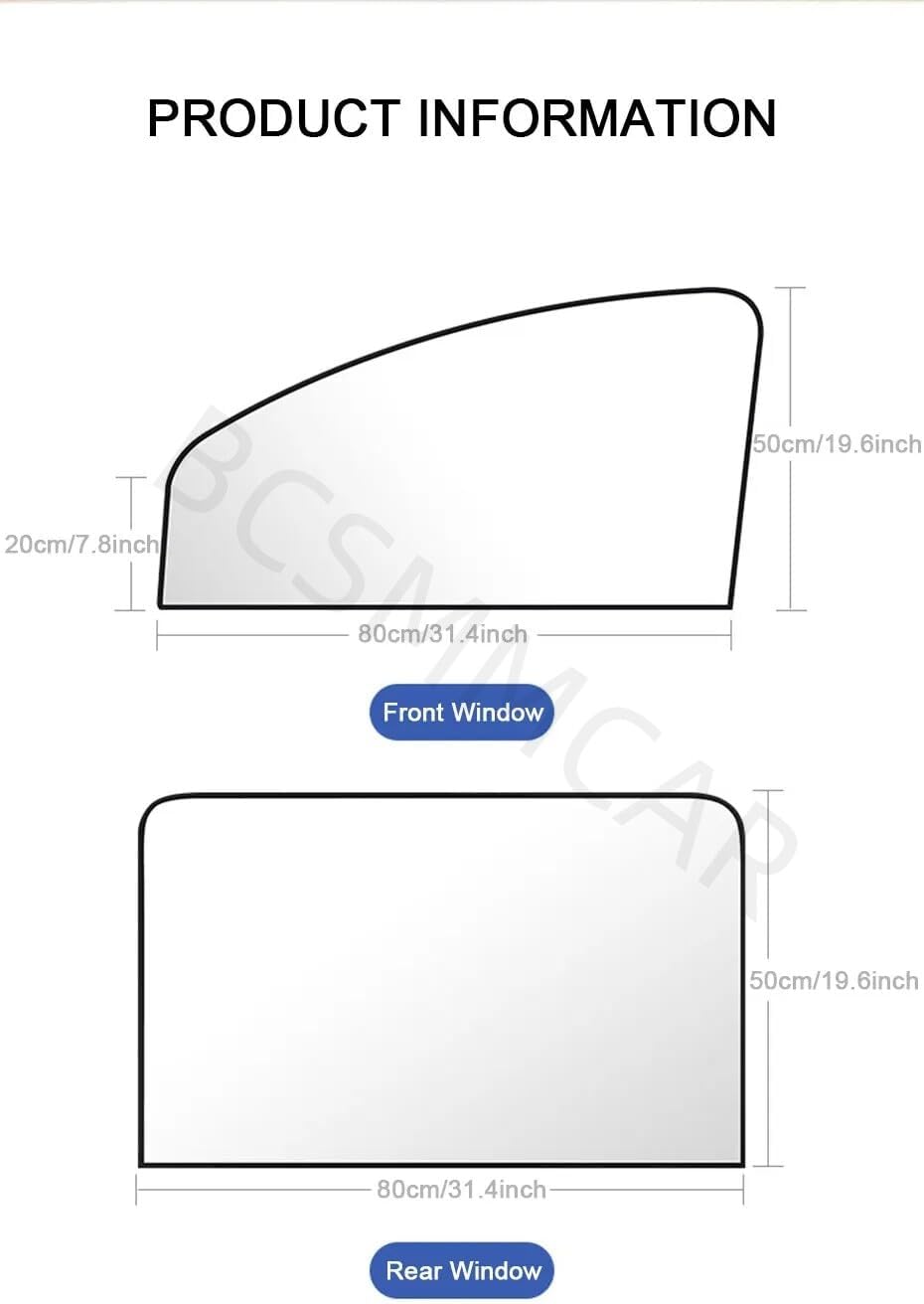 ya 11 9.14 baidi4pcs Magnetic Car Side Front Rear Window Sun Shade Cover Shield UV Protection