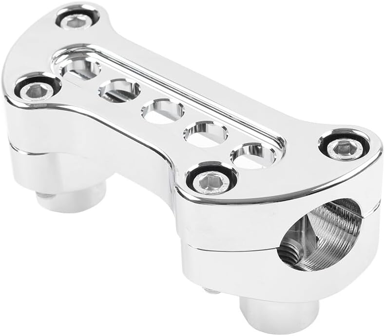 ya 5 8.24 baidi 1.5 Straight Handlebar Riser Top Clamp for Harley Dyna Touring Road Glide Chrome