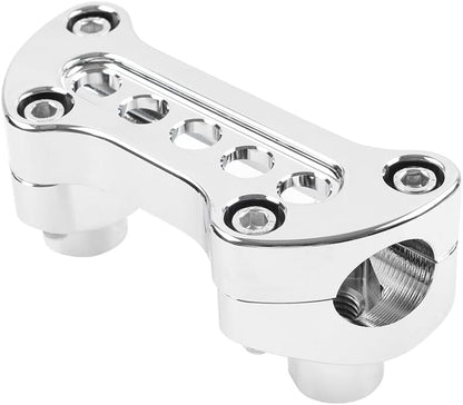 ya 5 8.24 baidi 1.5 Straight Handlebar Riser Top Clamp for Harley Dyna Touring Road Glide Chrome