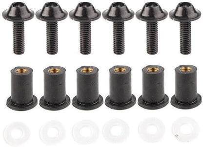 ya 23 10.7 baidi Windscreen Windshield Bolts Screw Fixing Kit Fit for Honda CBR250 300 650 900 Black