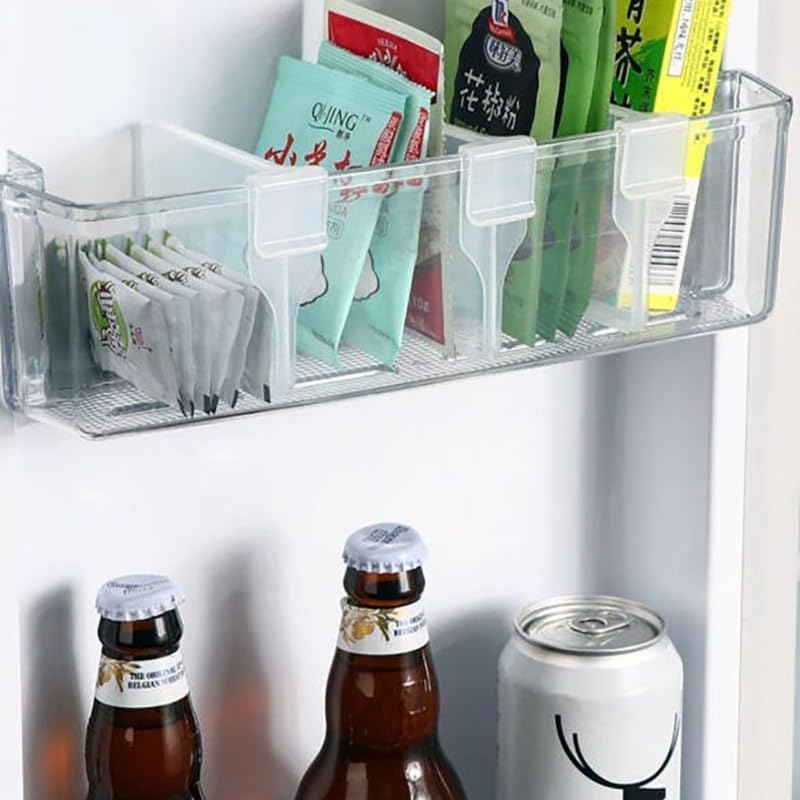 ya 26 10.21 baidi 10Pc Refrigerator Partition Board Stora Retractable Plastic Divider Adjusta-wq