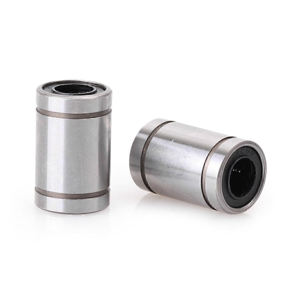 ya 16 10.20 baidi 6X 8mm Linear Ball Bearings Bush Bushing Linear Motion Bearing Silver Fit LM8UU