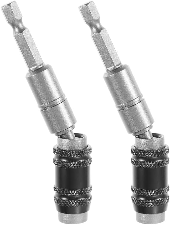 ya 26 10.21 baidi 2 Pcs Electric Drill Driver Extension Rod Knuckle Bit Holder Quick Release
