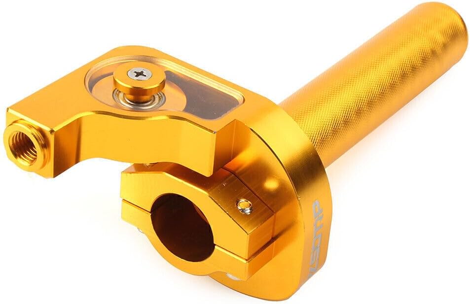 ya 6 8.24 baidi 7/8inch Motorcycle Handlebar CNC Hand Grip Twist Throttle Accelerator Gold