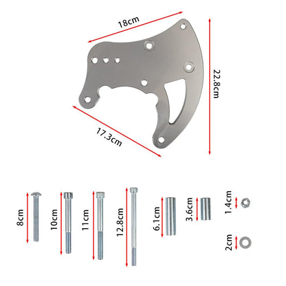 ya 10 9.16 baidi R4 AC Bracket Fits for Chevrolet LS Engine LS1 LS2 LS3 LS6 Truck Spacing Aluminum
