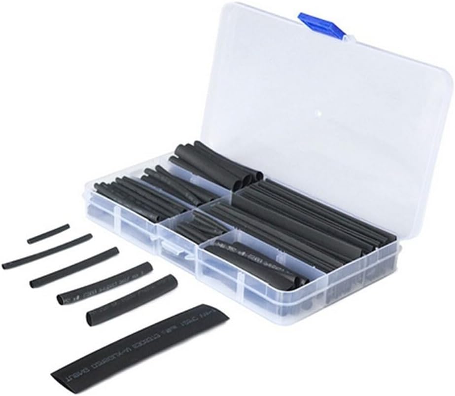 ya 13 9.15 baidi 150pcs Black Heat Shrink Tubing Tube Sleeving Car Wire Wrap Heatshrink