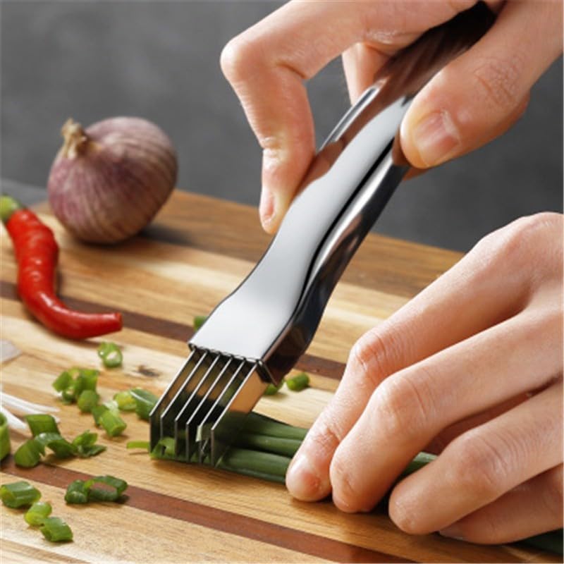 ya 14 9.20 baidi Home Stainless Steel Spring Onion Cutter Grater Vegetable Kitchen Gadgets Tool-1