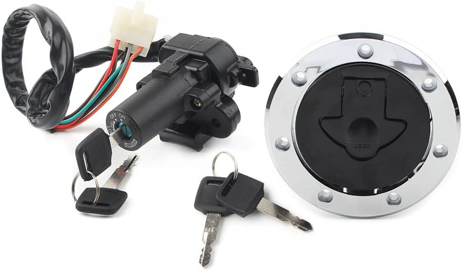ya 11 9.14 zhengce Fuel Gas Cap Ignition Switch Lock Set for Kawasaki ZX6R 2000-2002 ZX7R/9R
