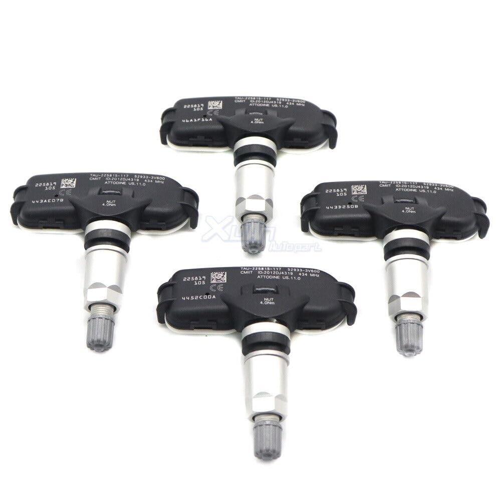 ya 2 8.15 Set of 4 tire Pressure sensors TPMS 52933-3V600 Suitable for Hyundai Azera 2015-2017