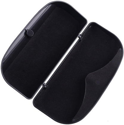 ya 6 8.14 Black car sun visor snap-on clip-on glasses case holder box accessories @
