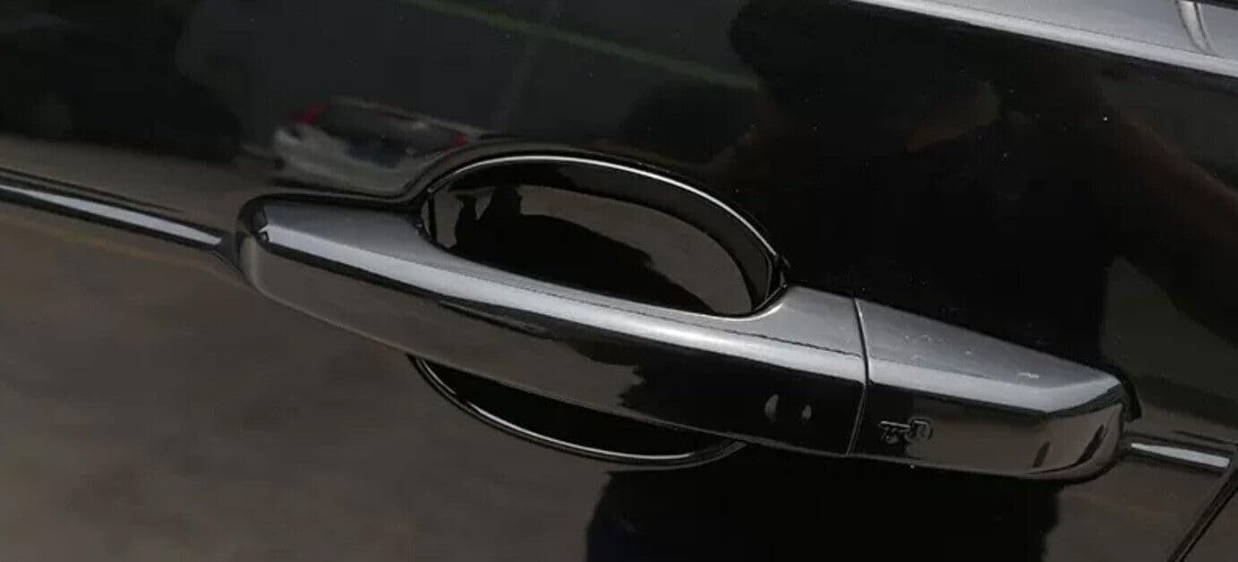 ya 5 8.10 for Land Rover Discovery 5 2017-25 Black Look Exterior Side Door Bowl Cover Trim