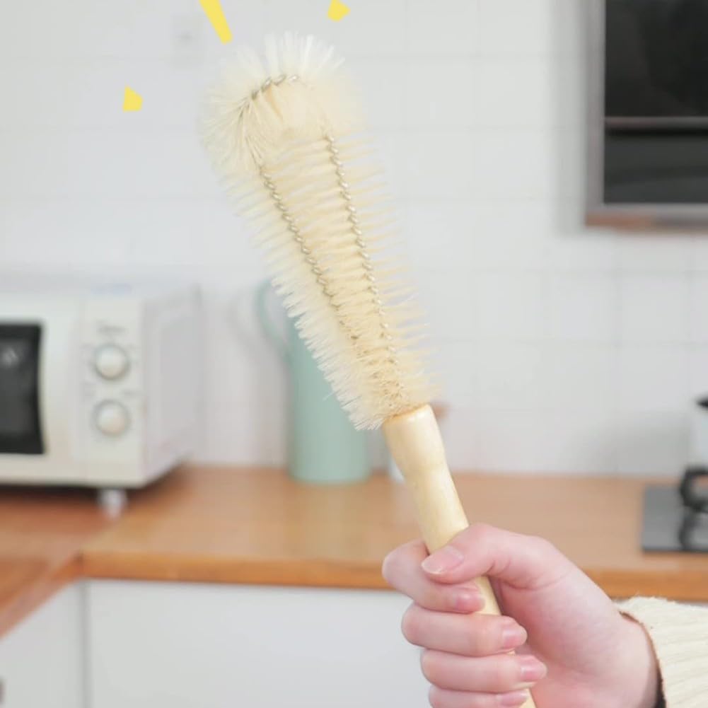 ya 14 9.20 baidi Long Handle Bottle Cup Cleaning Brush Brew Scrubbing Kitchen-Cleaner Washer Tool-1