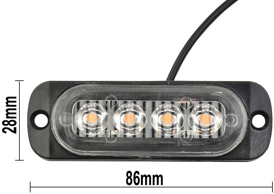 ya 13 9.15 baidi 12W 12-24V 4LED Work Light Bar Driving Lamp Fog Off Road SUV Cars Boats Truck