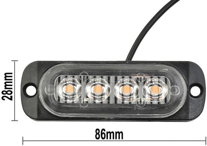 ya 13 9.15 baidi 12W 12-24V 4LED Work Light Bar Driving Lamp Fog Off Road SUV Cars Boats Truck