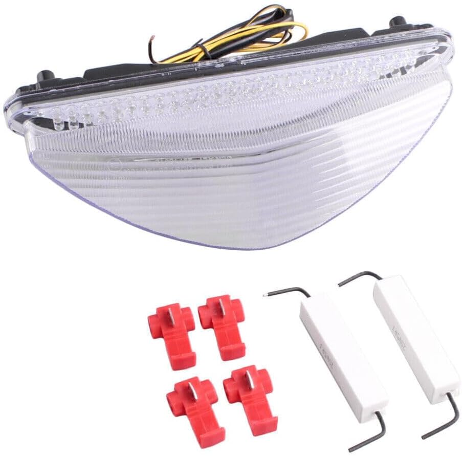 ya 10 9.16 zhengce for Yamaha Raider 2008-2010 2009 Clear LED Tail Light Turn Signals