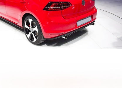 ya 2 8.15 For 14-17 for Golf 7 MK7 GTI GTD TSI Blk Rear Bumper Diffuser Lip with Lightweight Body Kit
