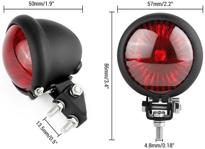 ya 23 10.7 baidi Motorcycle LED taillight and brake stop light suitable for Harley Chopper Bobber-