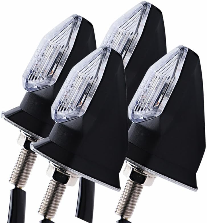 ya 7 8.24 baidi 4x for Mini Motorcycle LED Amber Turn Signal Lights Blinker Indicators Dirt Bike 12V