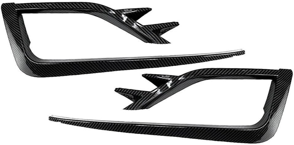 ya 4 8.24 baidi for VW for Golf MK7.5 2017-2019 2018 Carbon Fiber Fog Light Cover Bumper Grille Trim