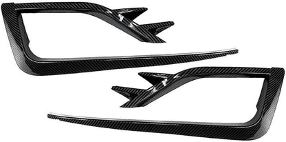 ya 4 8.24 baidi for VW for Golf MK7.5 2017-2019 2018 Carbon Fiber Fog Light Cover Bumper Grille Trim