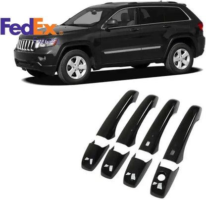 ya 5 8.10 Car Glossy Black Door Handle Cover for Jeep for Grand Cherokee for Dodge Durango 2011-20