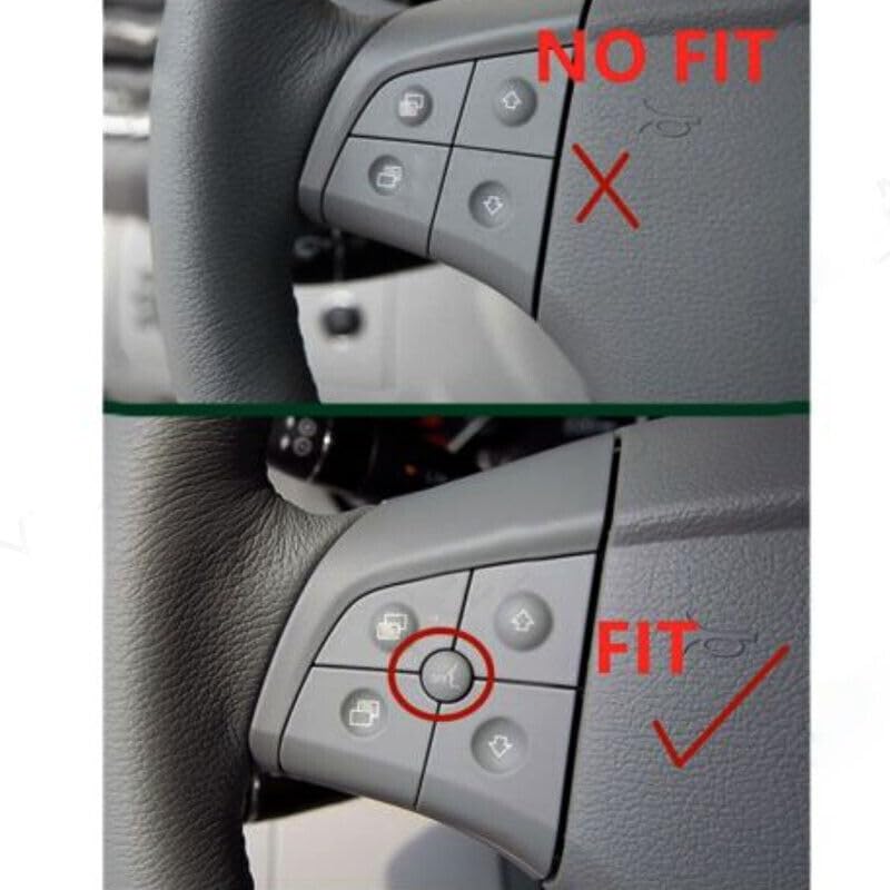 ya 4 8.8 One Pair of Steering Wheel Switch Buttons Gray for Mercedes ML GL Class W164 W251 2006-2009