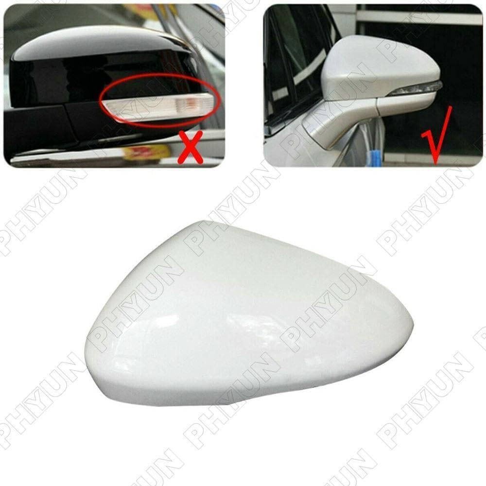 ya 4 8.24 baidi Left driver's side mirror cap white ABS suitable for Ford Fusion 2013-2021