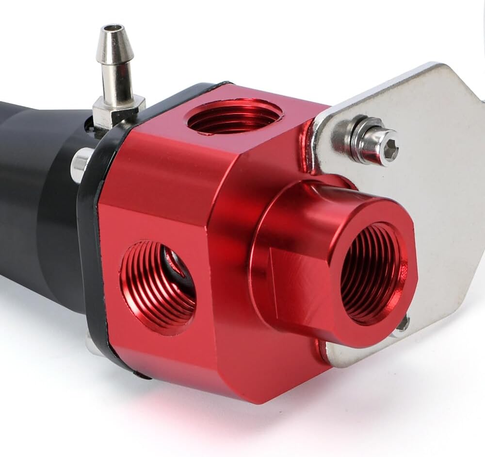 ya 11 9.14 baidiInline Fuel Pressure Regulator Adjustable Motive 3-65psi 3 Port 3/8NPT Universal