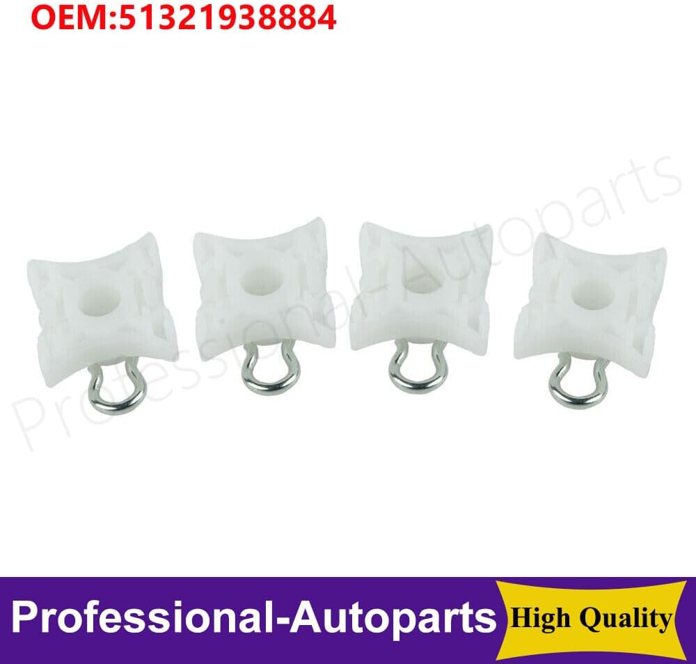 ya 12 10.8 baidi 51321938884 Set of 4PCS Window Regulator Slider Clips For 3 Series E32/E34/E36