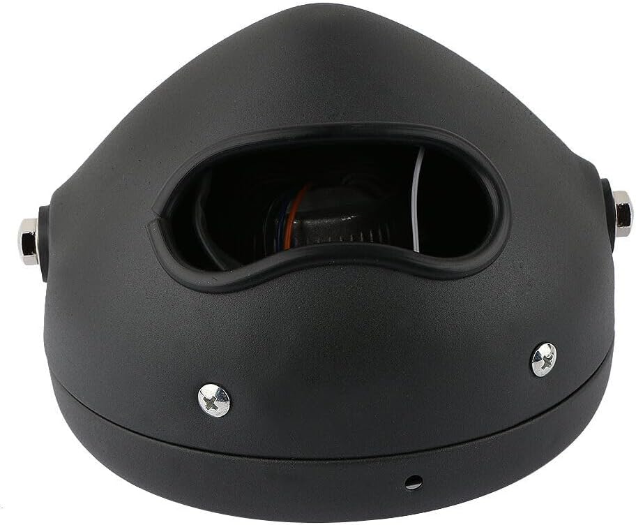 ya 4 8.14 For Cafe Racer Bobber Motorcycle 6.5 Inch Headlight Spiral White Side Mount Bracket 