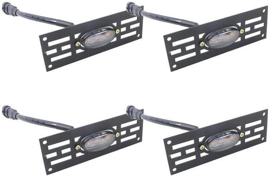 ya 4 8.10 for Ford Explorer 2020-24 smoke LED Front Grille Marker Running Light Lamp Decor