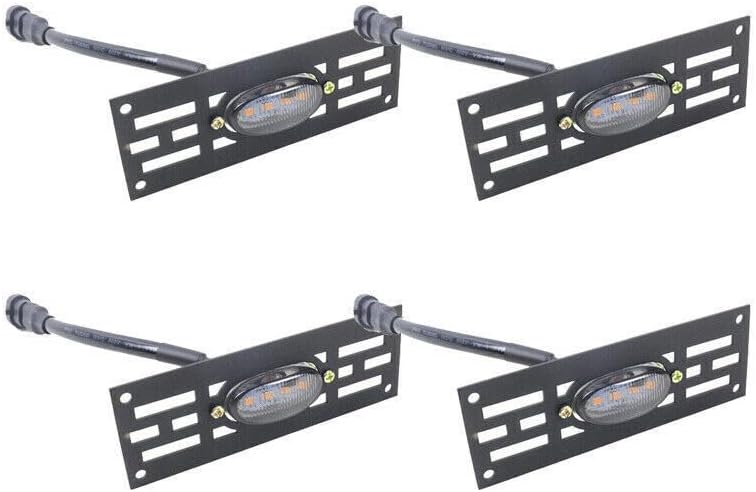 ya 10 9.16 zhengce for Ford Explorer 2020-24 smoke LED Front Grille Marker Running Light Lamp