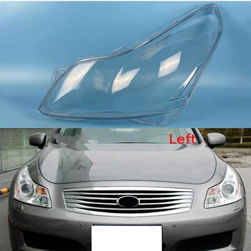 ya 4 8.14 Applicable to for Infiniti G25 G35 2007-10 Left side headlight lens cover + sealant LH