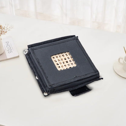 ya 14 9.20 baidi Ample Stora Tissue Box Crafted from Rattan Woven and Soft Fabric Materials-1