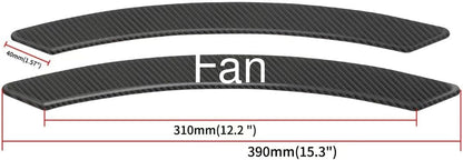 ya 4 8.14 2 Car Carbon Fiber Fender Flares Arch Wheel Eyebrow Protector Sticker Extension