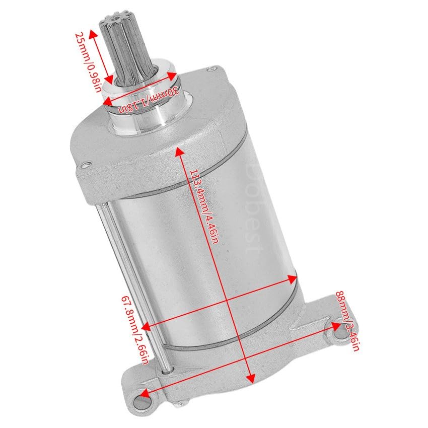 ya 23 10.7 baidi for Bennche Bighorn 700X 2010-2014 Gray Wolf 500700 2010-2016 Starter Motor