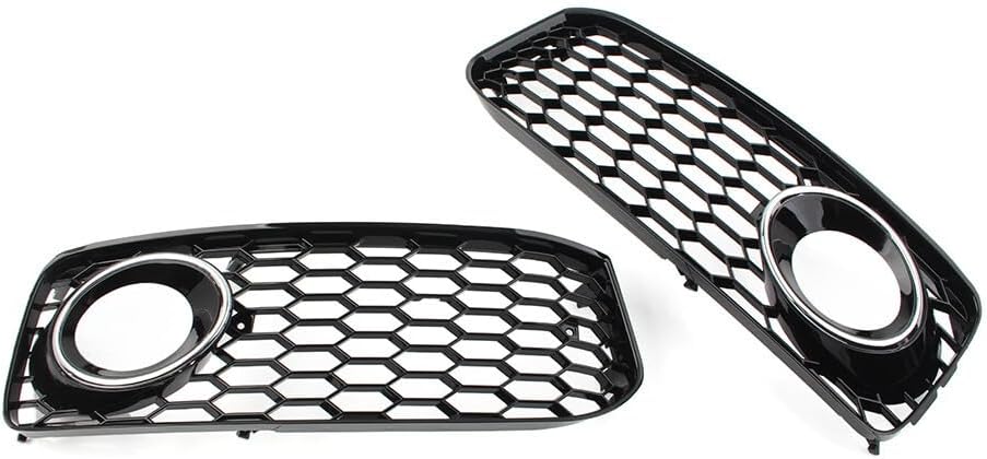 ya 23 10.7 baidi Honeycomb Front Bumper Fog Light Grille Cover for Audi A5 S5 B8 RS5 08-12