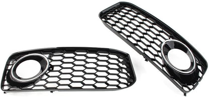 ya 23 10.7 baidi Honeycomb Front Bumper Fog Light Grille Cover for Audi A5 S5 B8 RS5 08-12