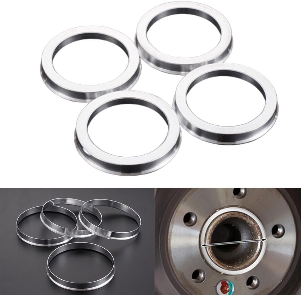 ya 4 8.8.2 Wheel Hub Centric Rings Spacer OD=70.5mm ID=66.1mm Aluminum Alloy 4Pcs