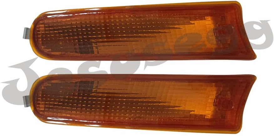 ya 9 10.24 2pcs Front Bumper Fog Light Lamps Housing LH+RH Yellow for 95-97 for Toyota RAV4