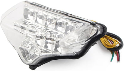 ya 4 8.14 Fit for Yamaha FZ600 FZ6 FAZER 2004-2009 Taillights Brake Turn Signal Clear Lens