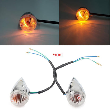 ya 6 8.14 1 Pair Clear Front Turn Signal Light for Yamaha XV1900 2006-2013