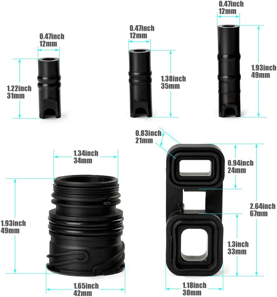 ya 10 9.16 baidi 6HP19 Set of 6 Valve Body to case Sleeve Seal kit Mechatronic Kit for BMW 6HP21