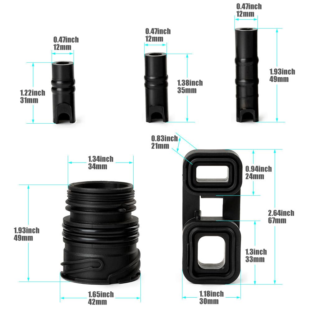 ya 10 9.16 zhengce 6-Piece 6HP21 6HP19 Body to Housing Liner Kit Seal Kit for BMW 128I 328I