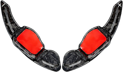 ya 4 8.8.2 Carbon Fiber Steering Wheel Paddle Shifter Extension Fit for VW MK5 MK6 for Golf CC